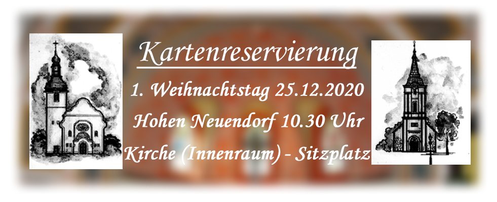 Kartenreservierung Kirchengemeinde Hohen Neuendorf-Stolpe